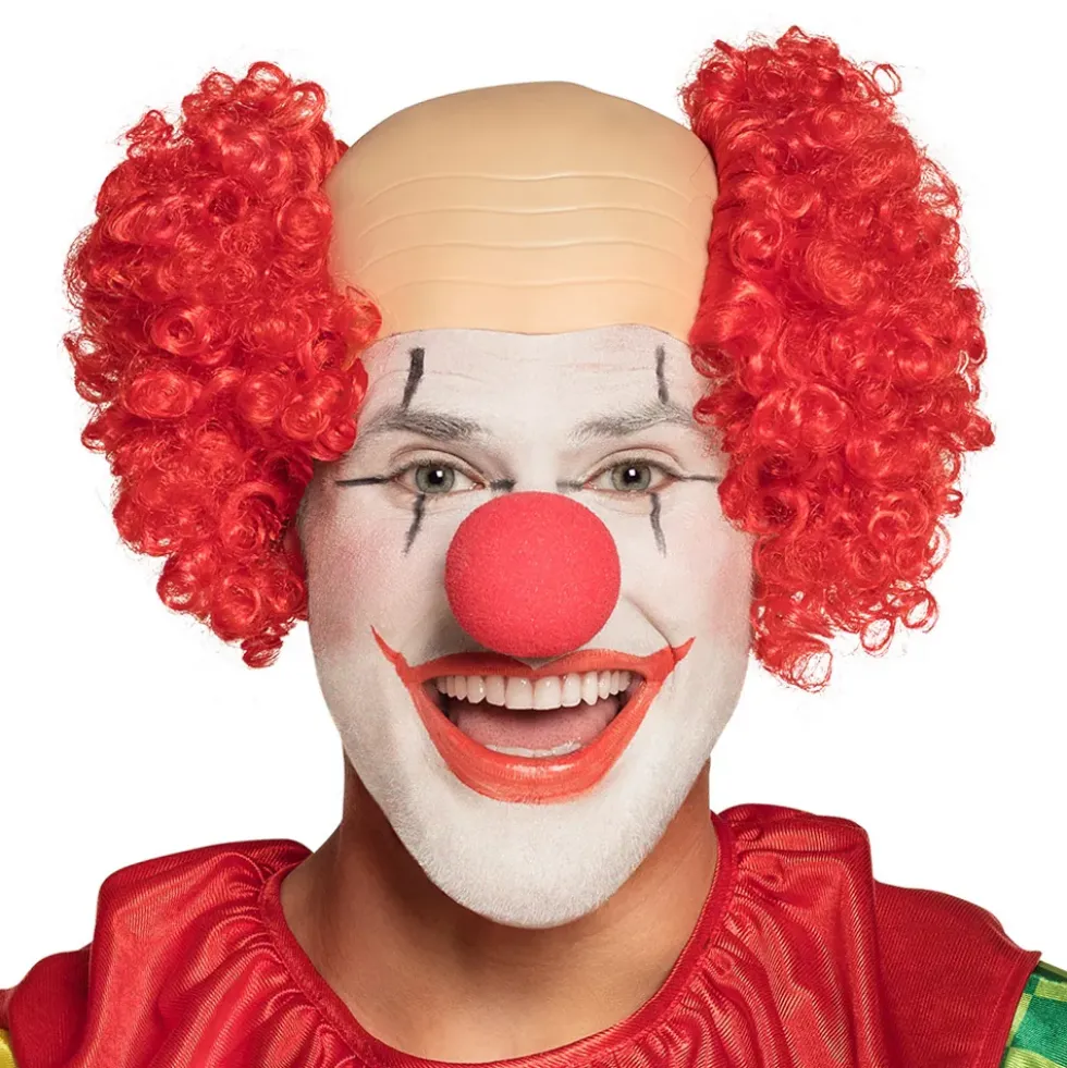 Röd Clownperuk med Flint