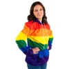 Regnbågsfärgad Hoodie