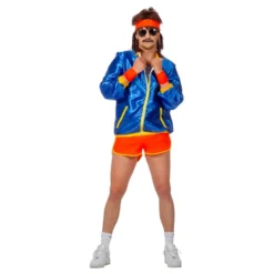 Retro Disco Rollerskater Herr Maskeraddräkt
