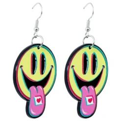 Örhängen Psykedeliska Smileys