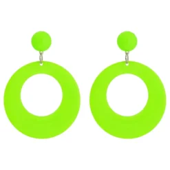 Örhängen Retro Neongrön