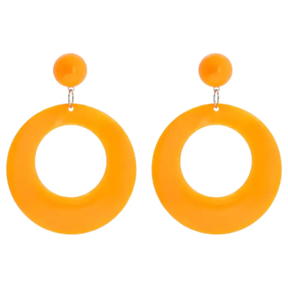 Örhängen Retro Neonorange