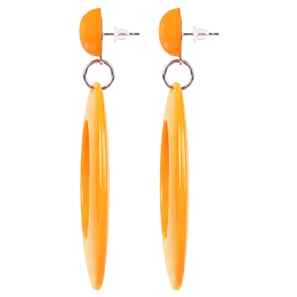 Örhängen Retro Neonorange