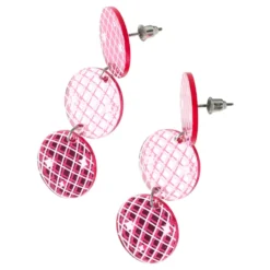 Örhängen Rosa Discokulor