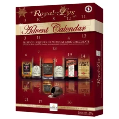 Royal Des Lys Adventskalender med Spritfylld Choklad