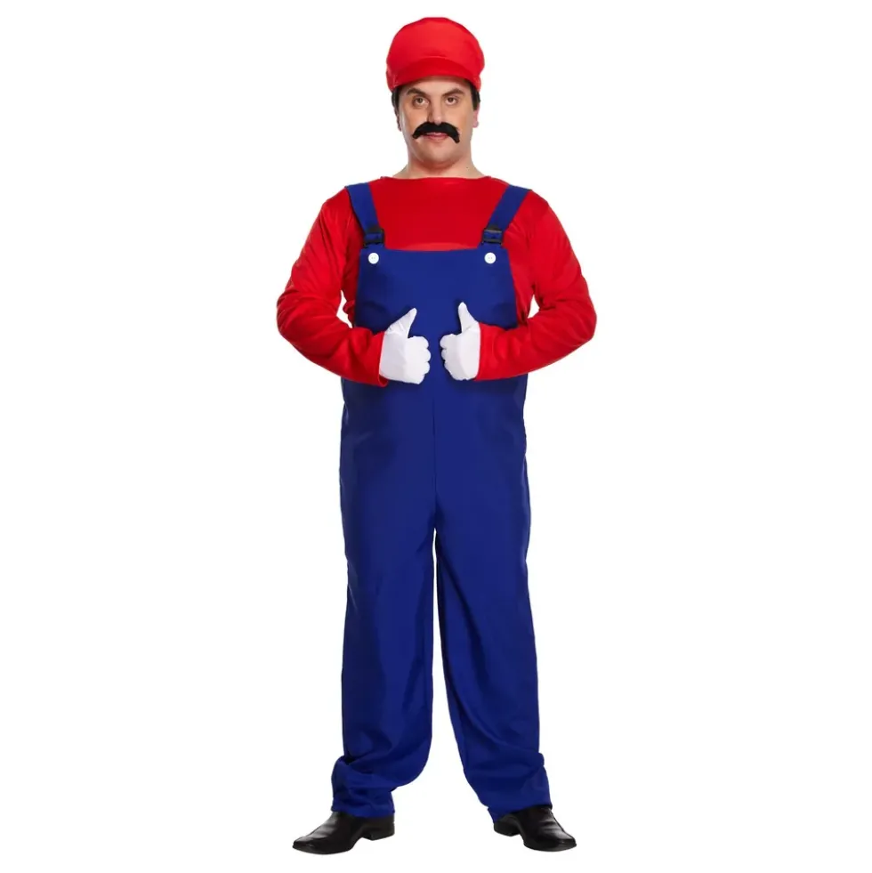Rörmokare Röd Budget Plus-size Maskeraddräkt