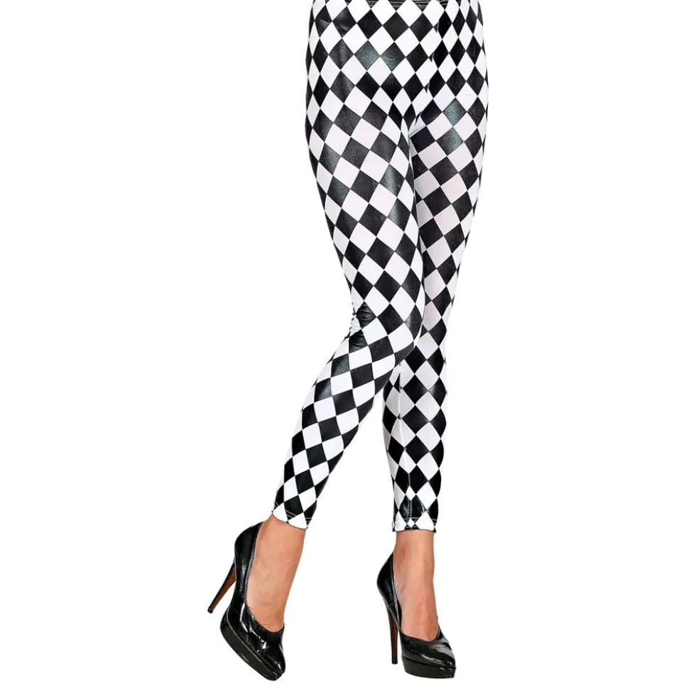 Rutiga Leggings Svart/Vit