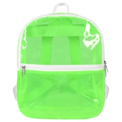 Ryggsäck Transparent Neongrön