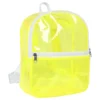 Ryggsäck Transparent Neongul