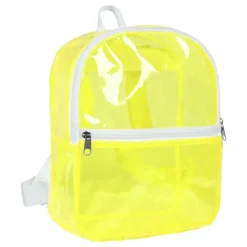Ryggsäck Transparent Neongul