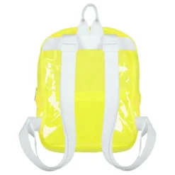 Ryggsäck Transparent Neongul