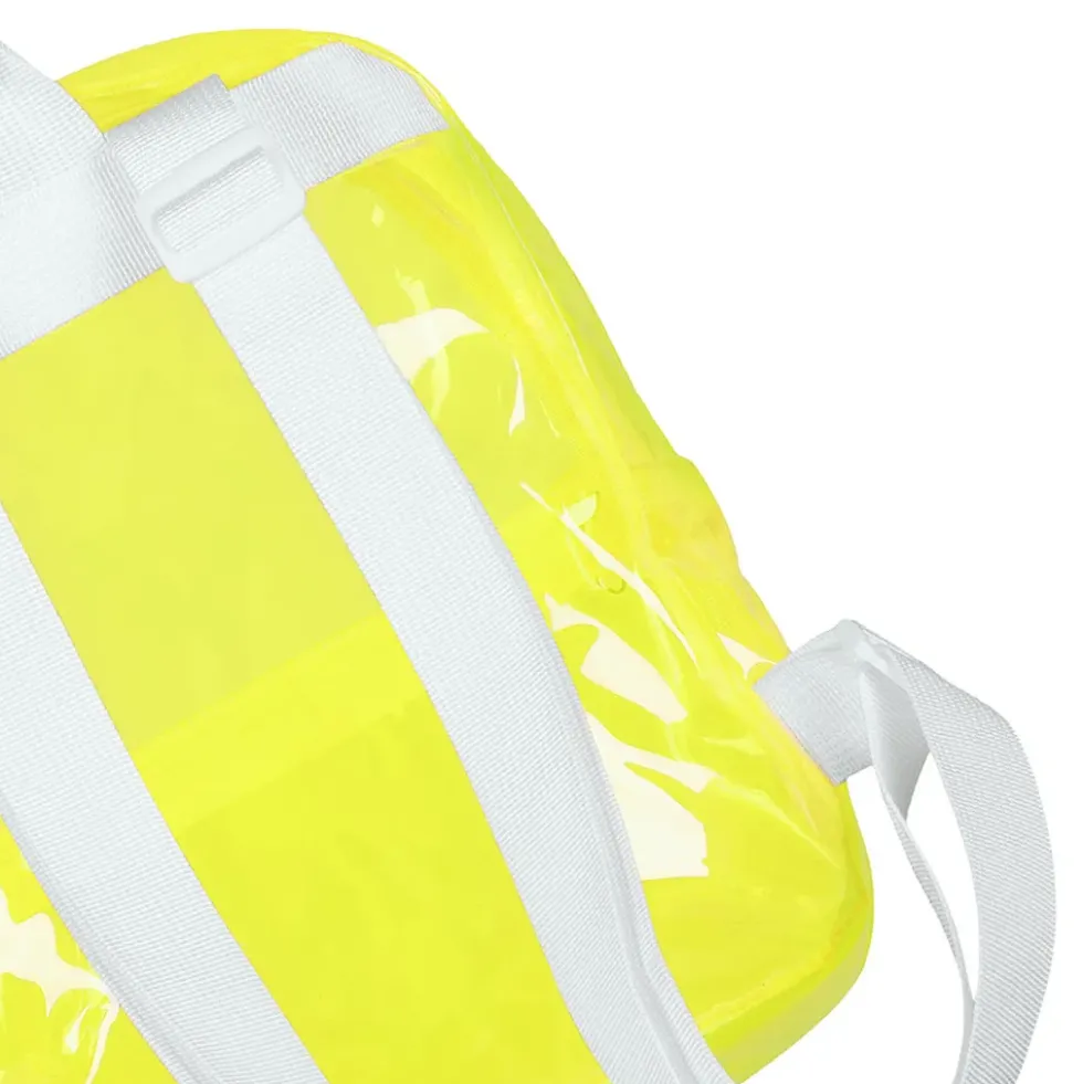 Ryggsäck Transparent Neongul