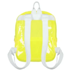 Ryggsäck Transparent Neongul