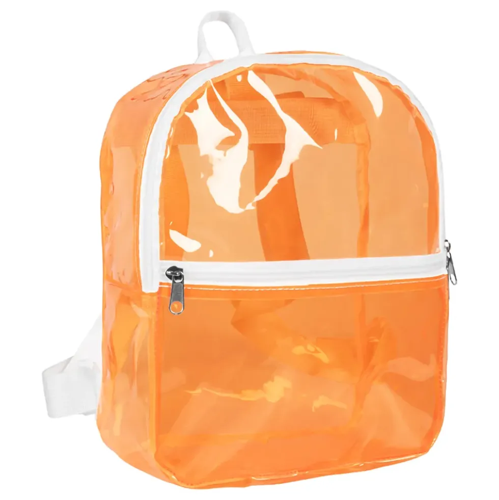 Ryggsäck Transparent Neonorange
