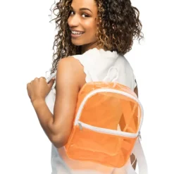 Ryggsäck Transparent Neonorange