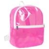 Ryggsäck Transparent Neonrosa