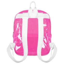 Ryggsäck Transparent Neonrosa