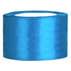 Satinband Blå