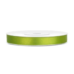 Satinband Limegrön