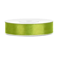 Satinband Limegrön