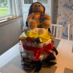 Satinband Mörkblå