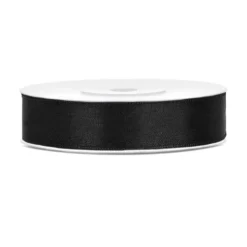 Satinband Svart
