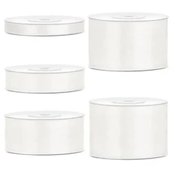 Satinband Vaniljvit