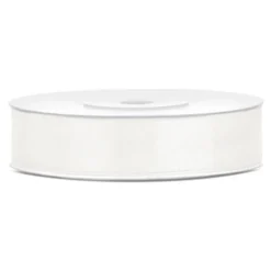 Satinband Vaniljvit