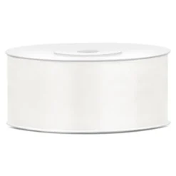 Satinband Vaniljvit