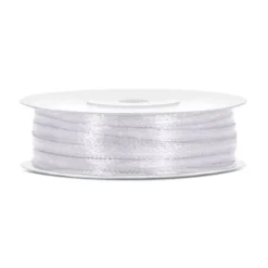Satinband Vit