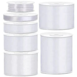 Satinband Vit