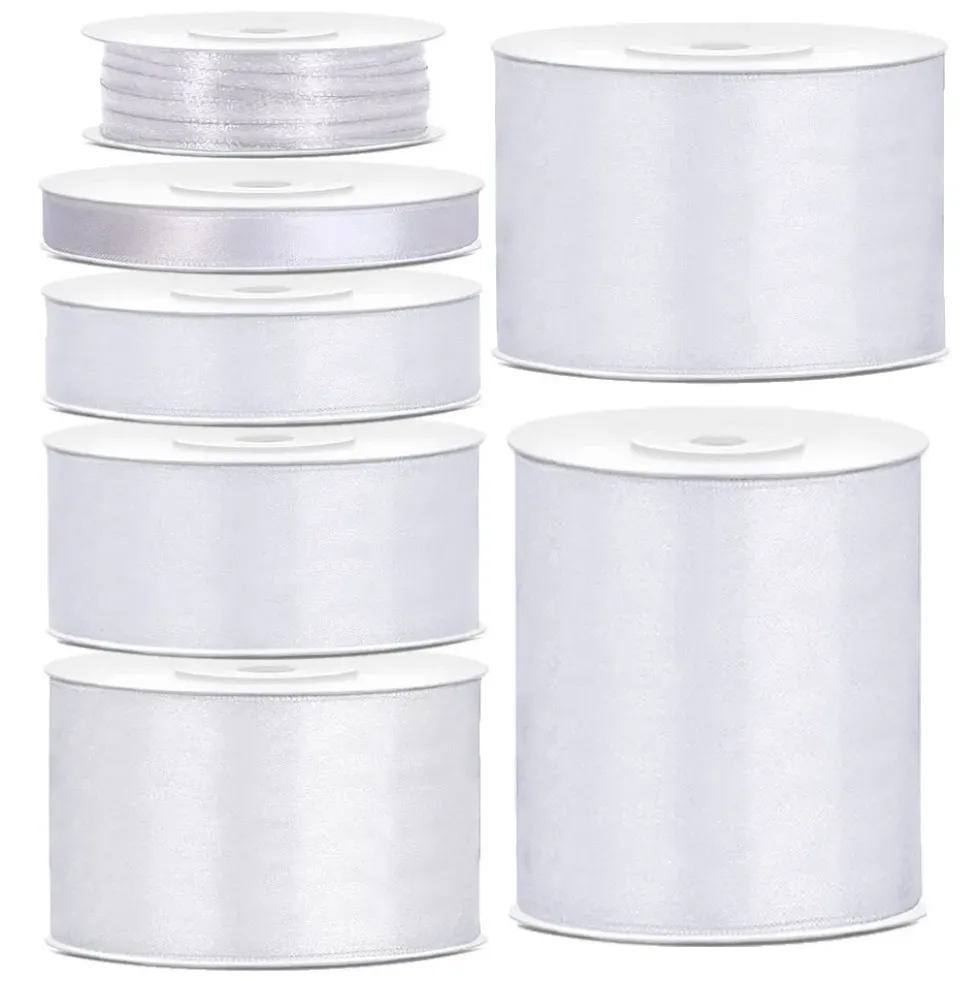 Satinband Vit