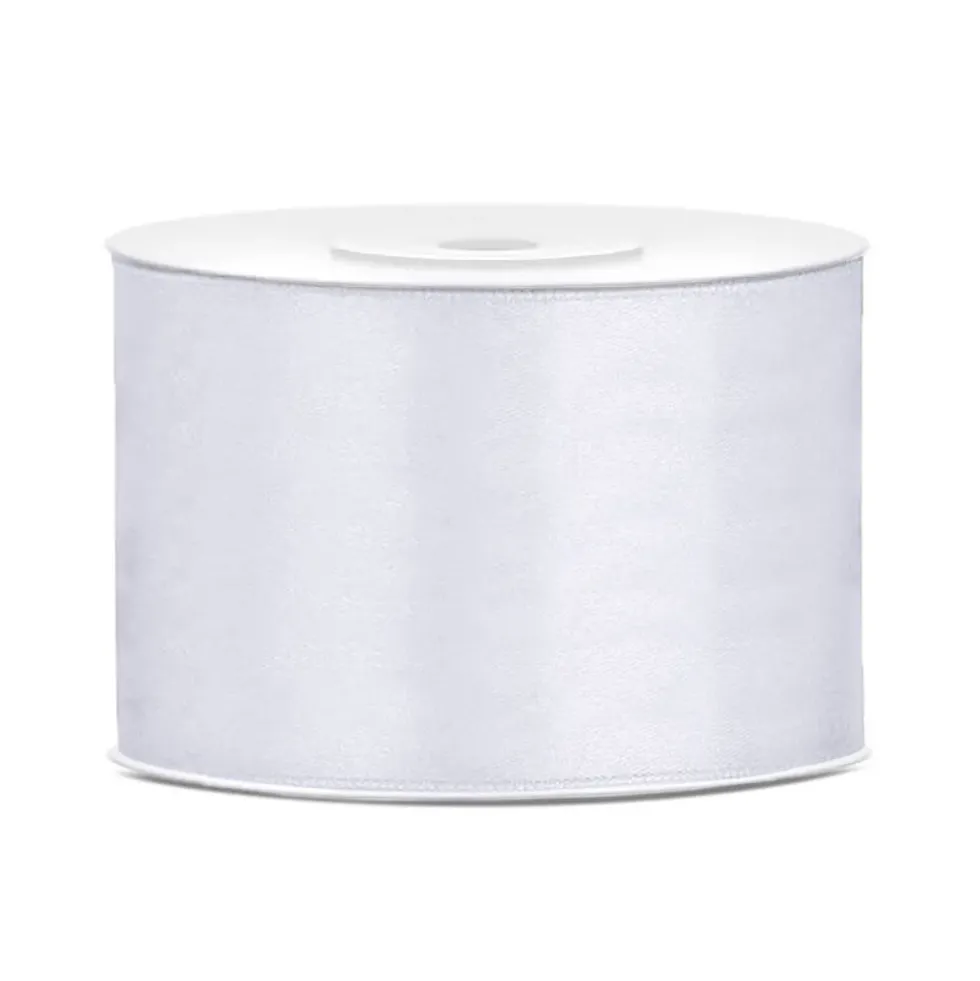 Satinband Vit