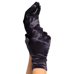 Satinhandskar Svart Deluxe