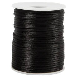 Satinsnöre Svart