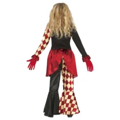 Schackrutig Clown Barn Maskeraddräkt