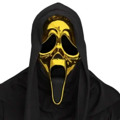 Scream Ghost Face Guld Chrome Mask