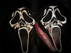Scream Ghost Face Guld Chrome Mask