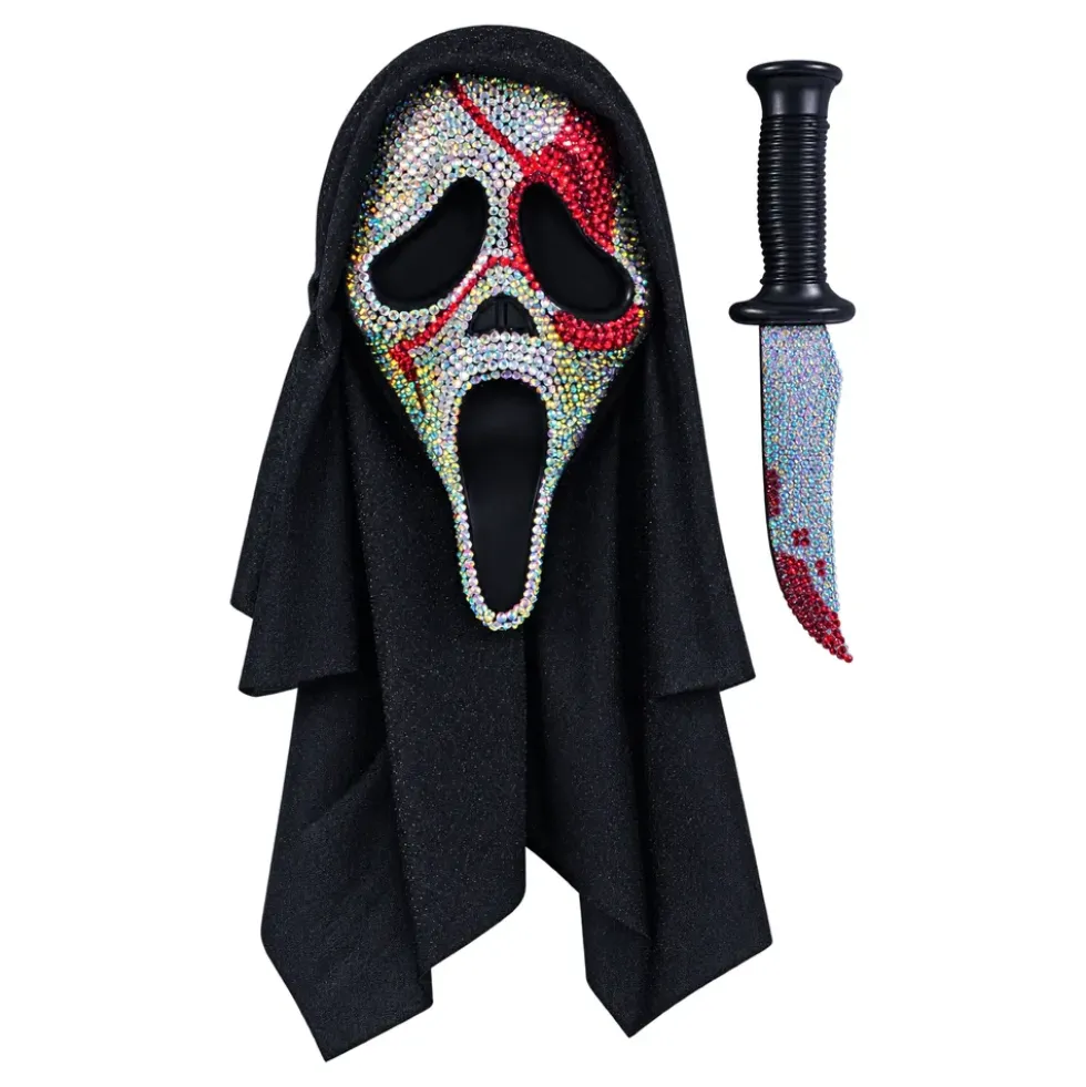 Scream™ Mask & Kniv Bloody Bling