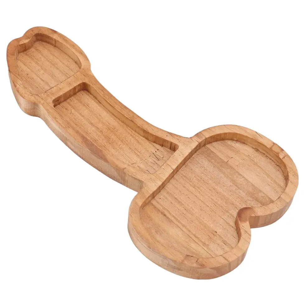 Serveringsbricka i Trä Penis