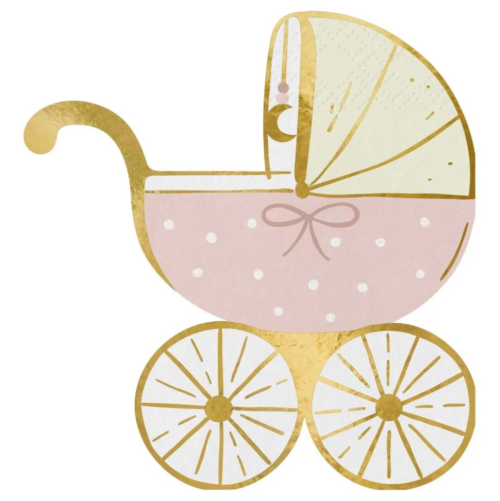 Servetter Barnvagn Rosa