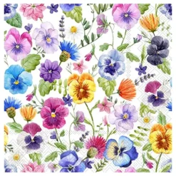 Servetter Blommor Sommar