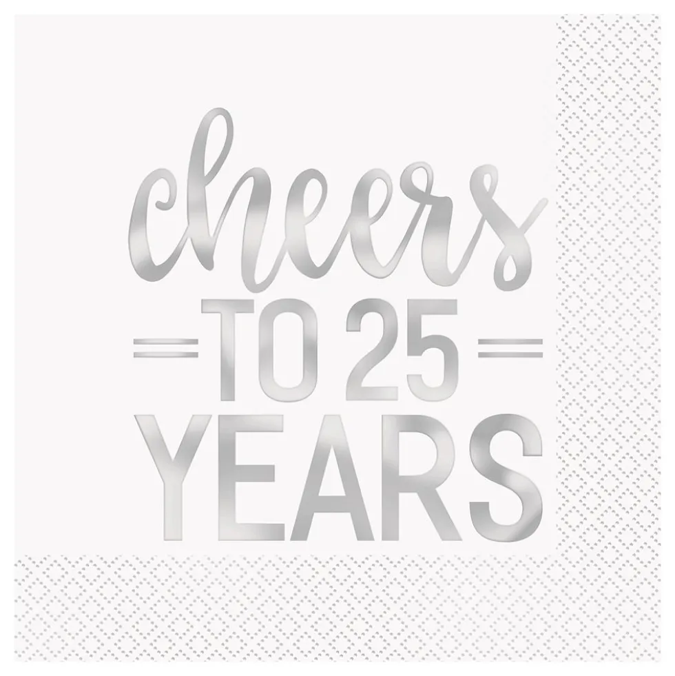 Servetter Cheers to 25 Years Silver