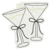 Servetter Cocktailglas Cremevit Rosett