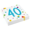 Servetter Confetti Birthday 40