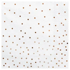 Servetter Dots Roséguld