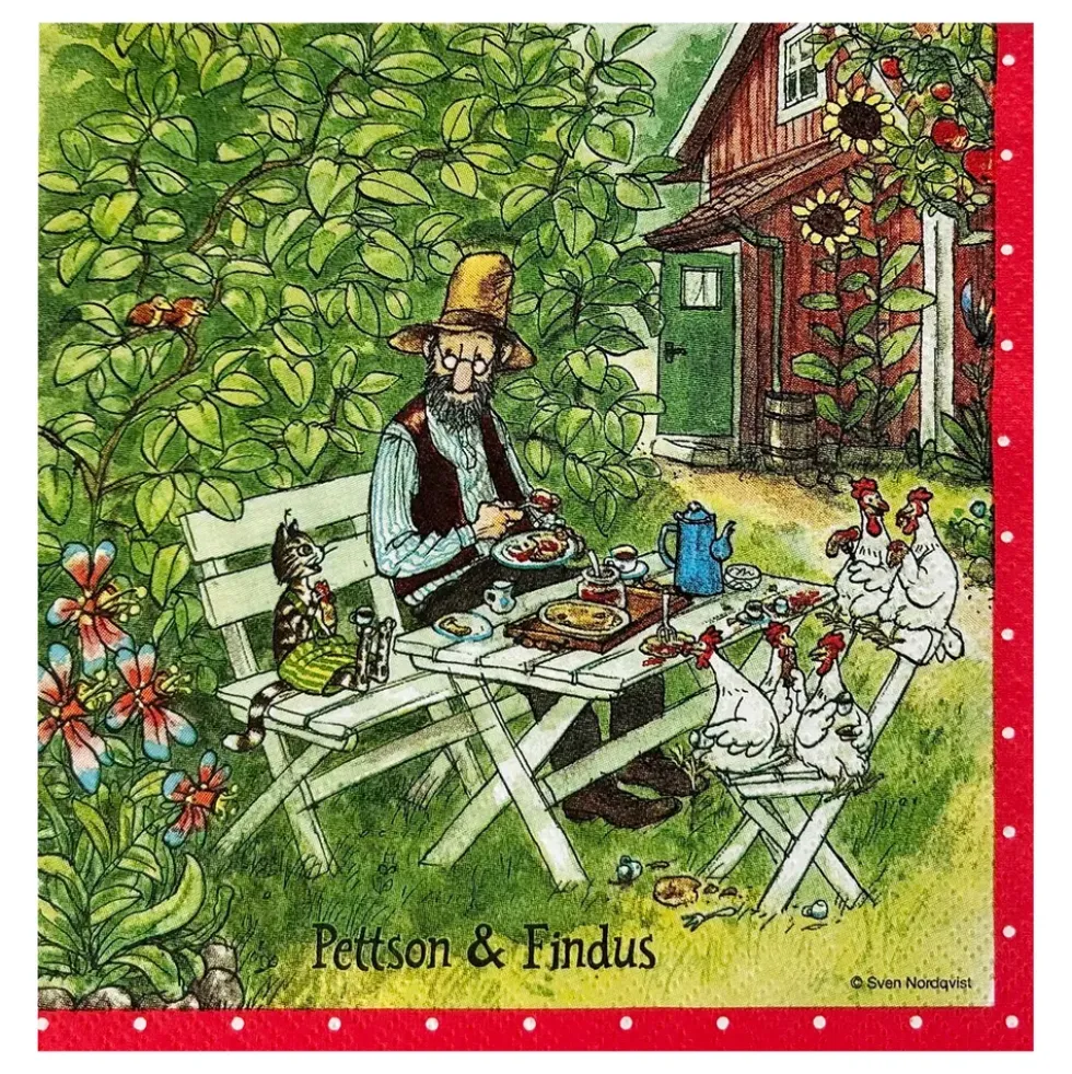 Servetter Fika Pettson & Findus
