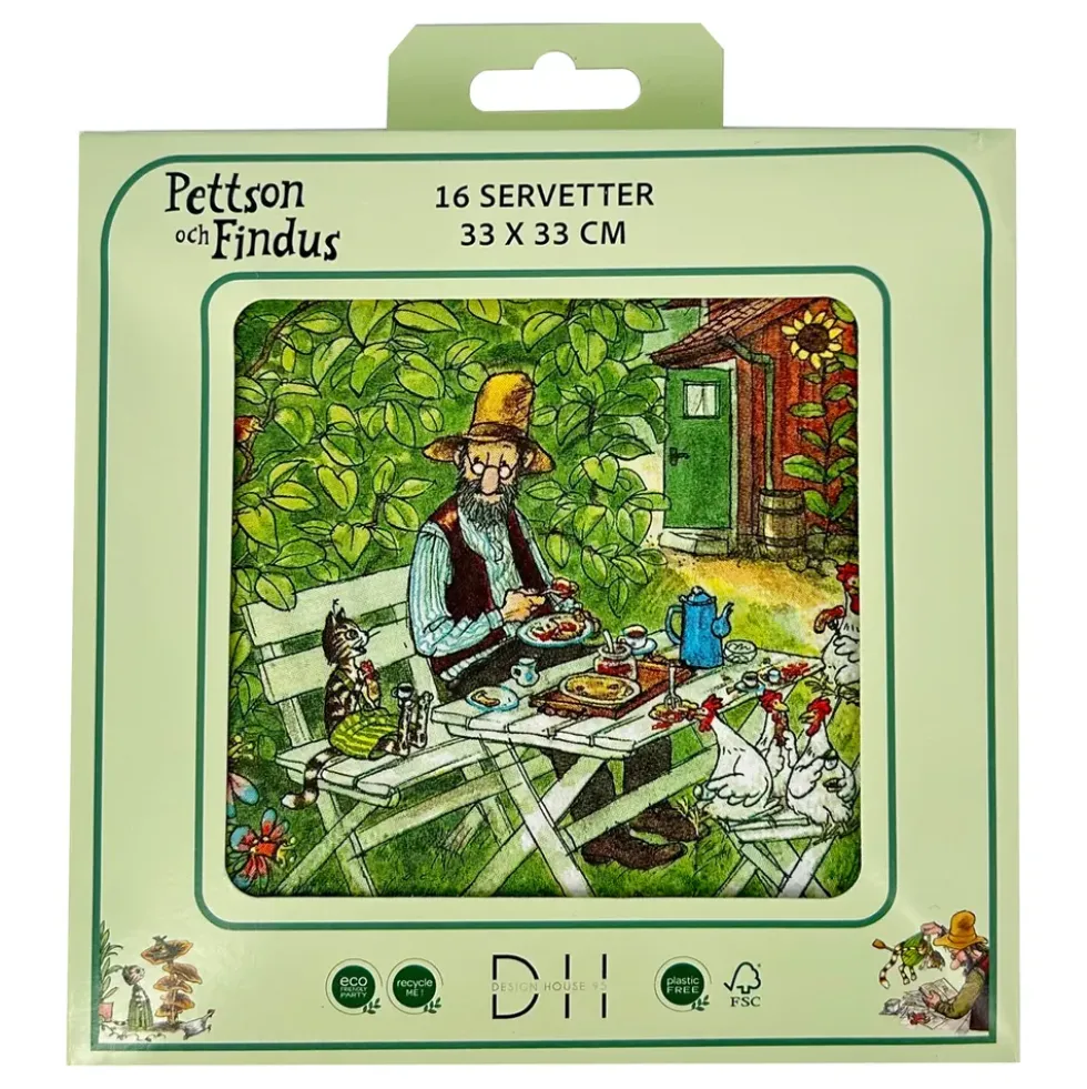 Servetter Fika Pettson & Findus