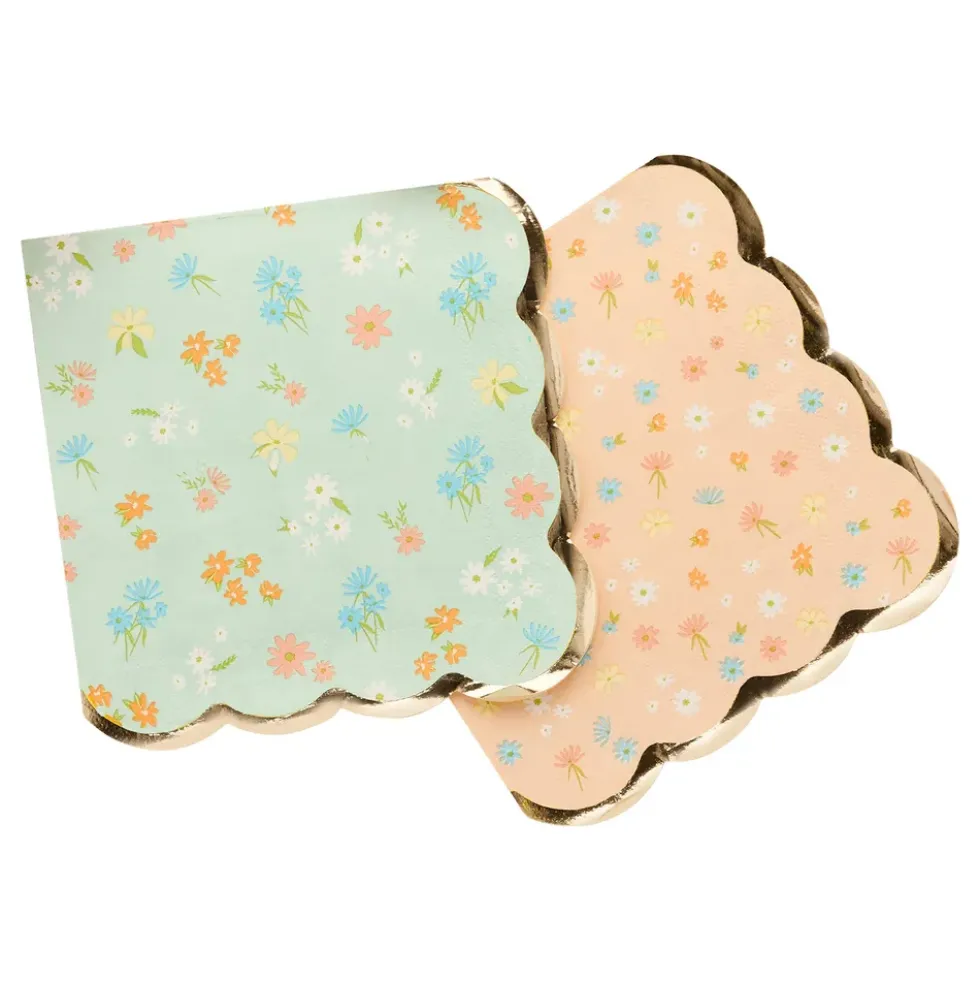 Servetter Floral Pastell
