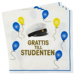 Servetter Grattis till Studenten